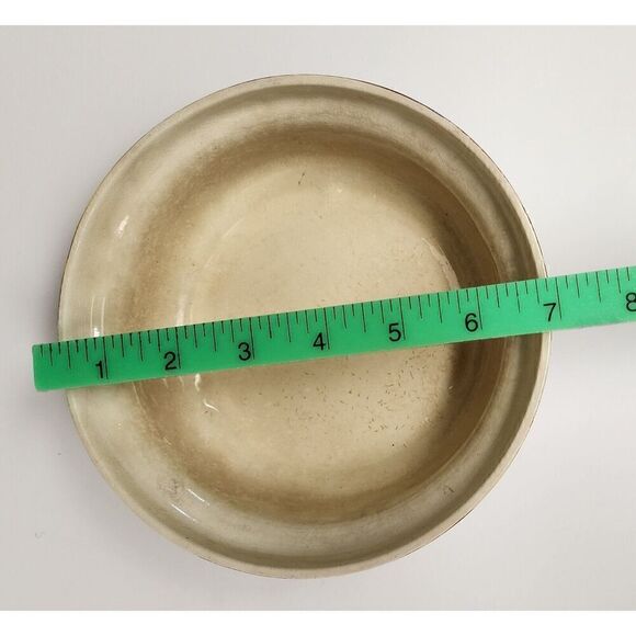 Vernonware Mid Century Brown, Ivory Yellow Ceramic Serving Dish w Lid 7x4.5 - Picture 6 of 9